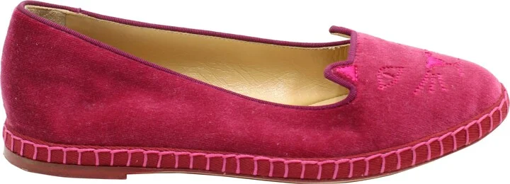Kitty Espadrilles in Raspberry Red Velvet