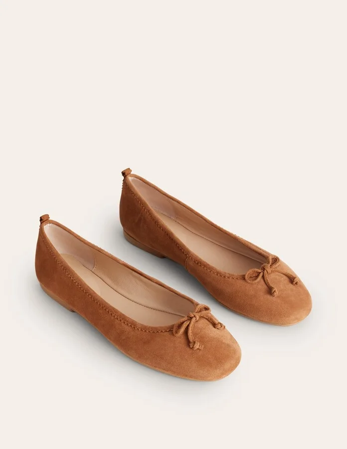 Kitty Flexi Sole Ballet Flats, Black Leather - Image 5