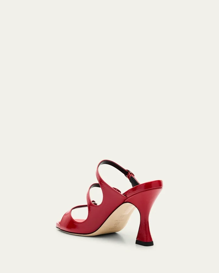Kitty Leather Mary Jane Slide Sandals - Image 5