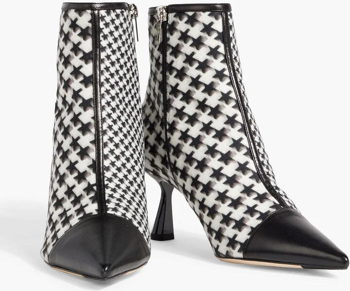 Kix 65 printed felt and leather ankle boots - Image 2