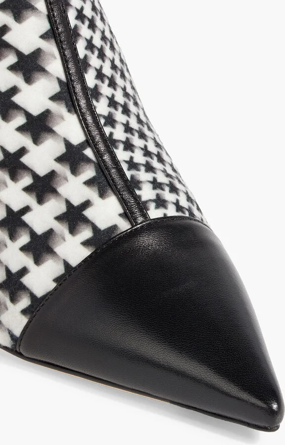Kix 65 printed felt and leather ankle boots - Image 4