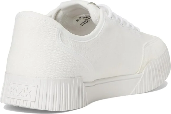 KIZIK Brooklyn Women's Shoes Bright White : 6.5 M, Canvas/Synthetic - Image 4