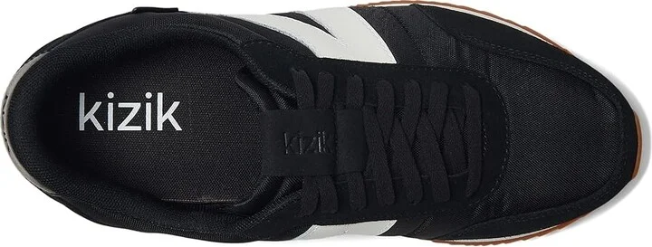 KIZIK Milan Hands-Free Slip on Shoes Black/White : Men's 9.5 - Women's 11 Medium - Image 2