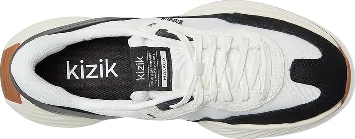 KIZIK Monaco Hands-Free Men's Walking Shoes White/Black : 12 M, Rubber - Image 2