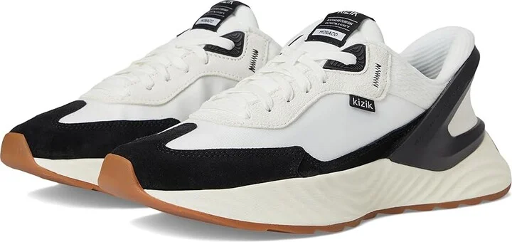 KIZIK Monaco Hands-Free Men's Walking Shoes White/Black : 12 M, Rubber