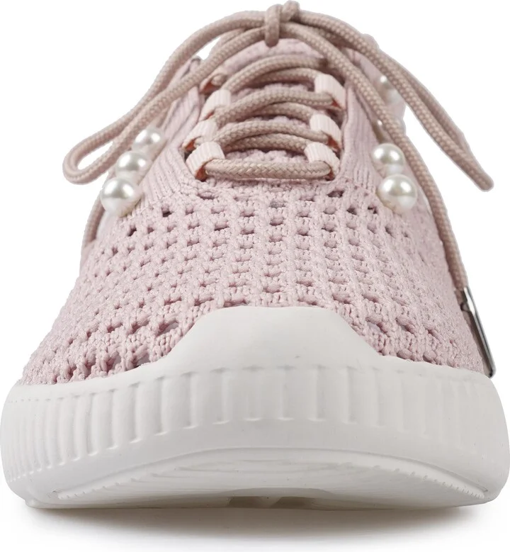 Klarra Faux Pearl Embellished Sneaker - Image 4