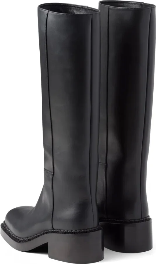 Knee-High 55mm Leather Boots - Image 3