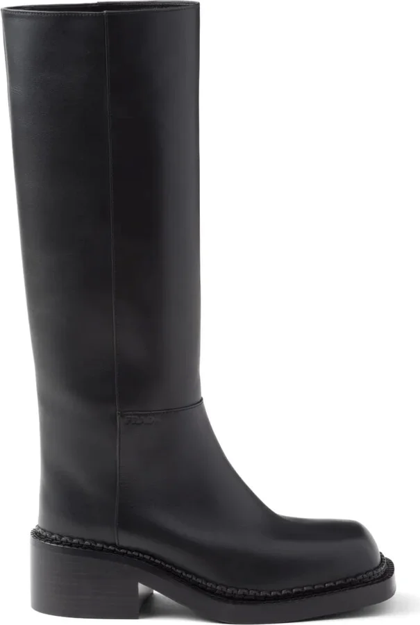 Knee-High 55mm Leather Boots