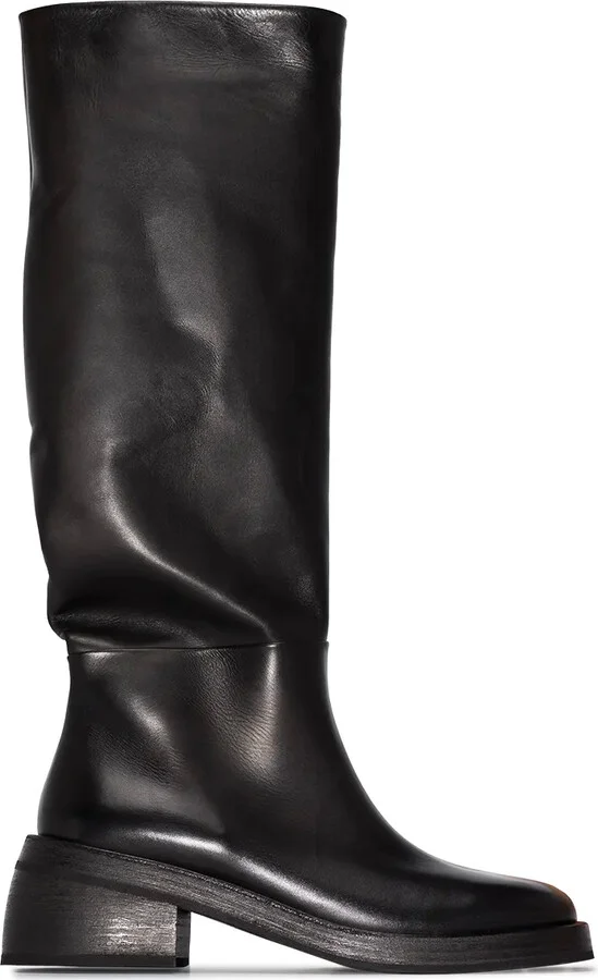 Knee-High Block Heel Boots