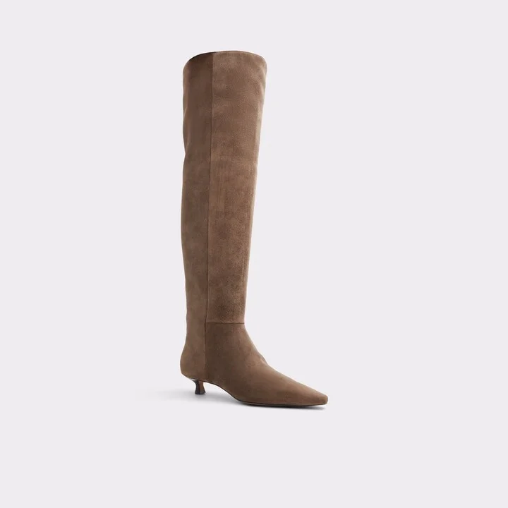 Knee-high boot - Brown - Image 4