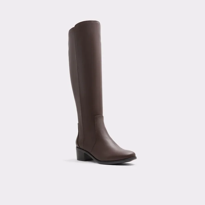 Knee-high boot - Brown - Image 4