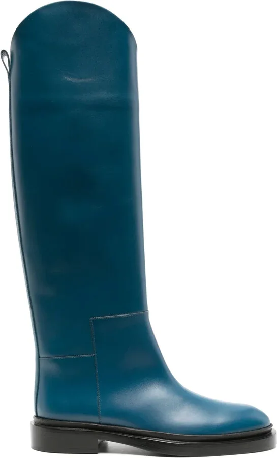 Knee-High Leather Boots