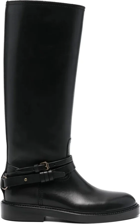 Knee-High Leather Boots