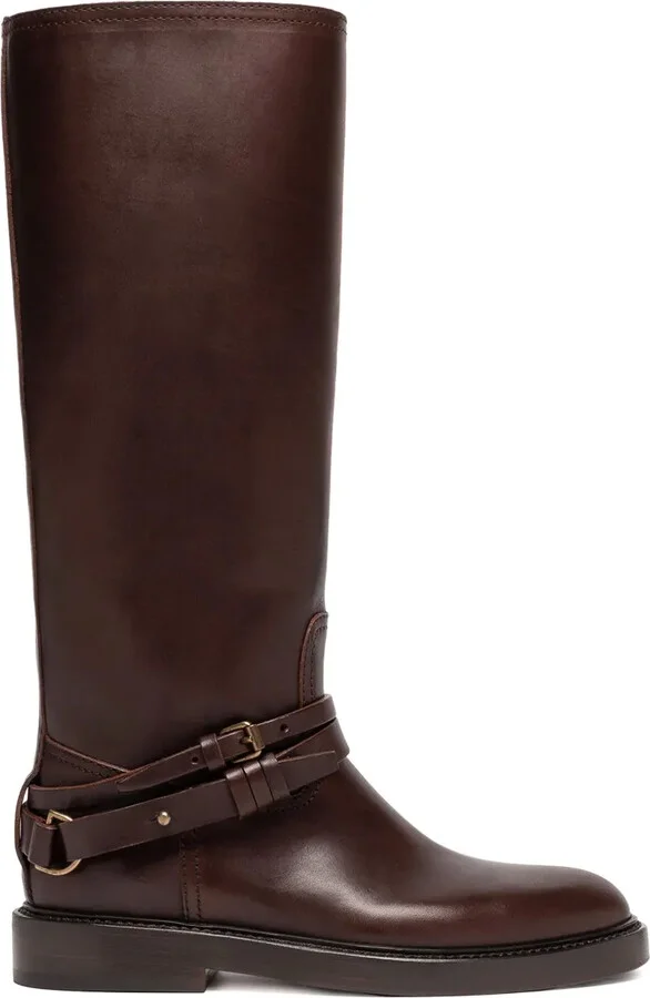 Knee-High Leather Boots