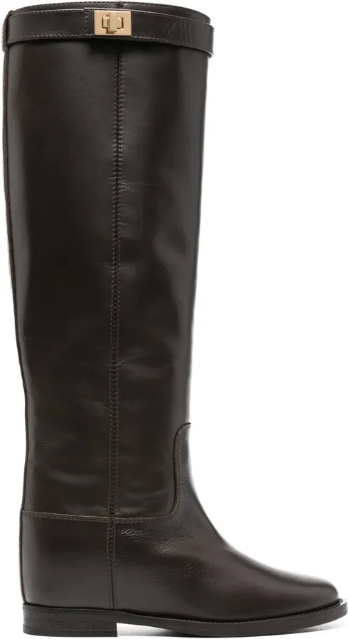Knee-High Leather Boots