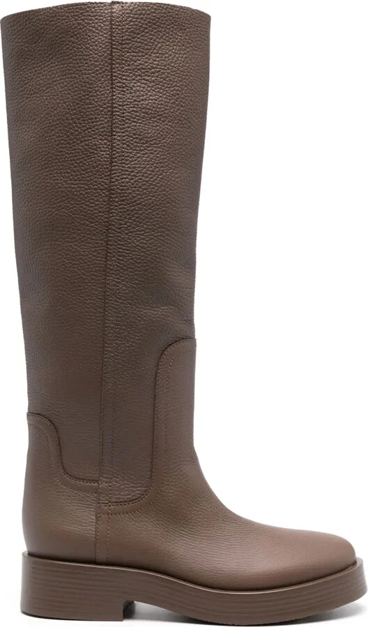 Knee-High Leather Boots