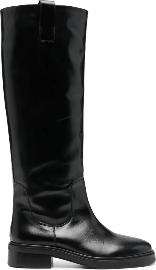 Knee-High Leather Boots