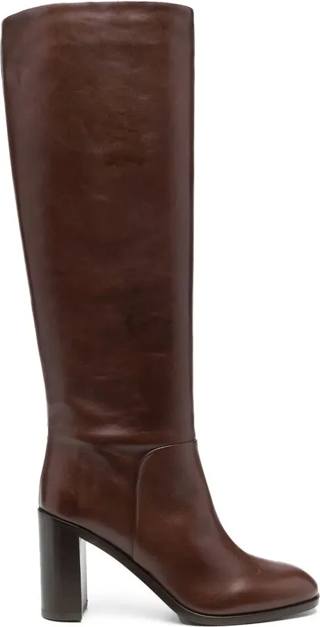 Knee-High Leather Boots