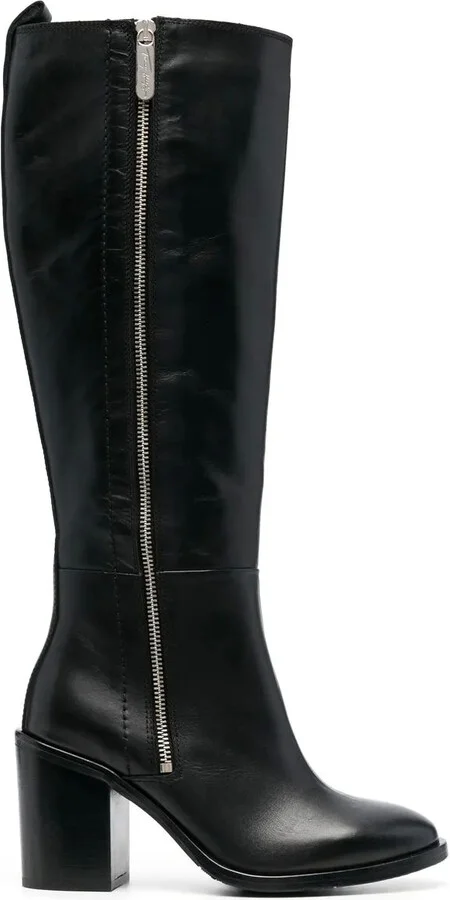 Knee-High Leather Boots