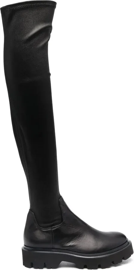 Knee-High Leather Boots