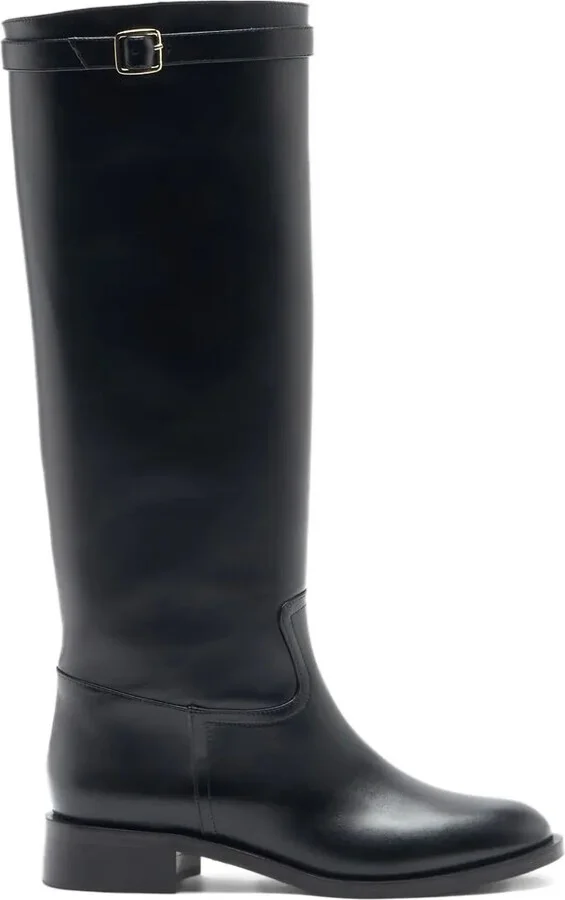 Knee-High Leather Boots
