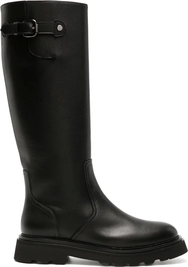 Knee-High Leather Boots