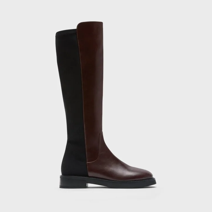 Knee-High Pull-On Boot in Leather - Image 2