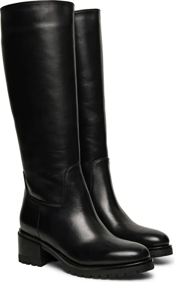 Knee-Length Leather Boots - Image 2