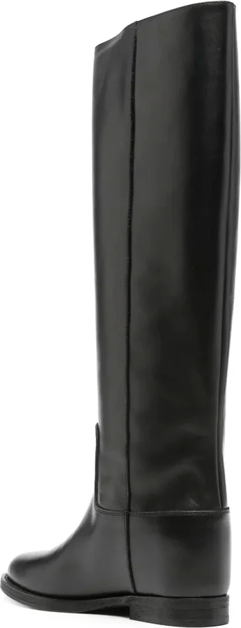 Knee-Length Leather Boots - Image 3