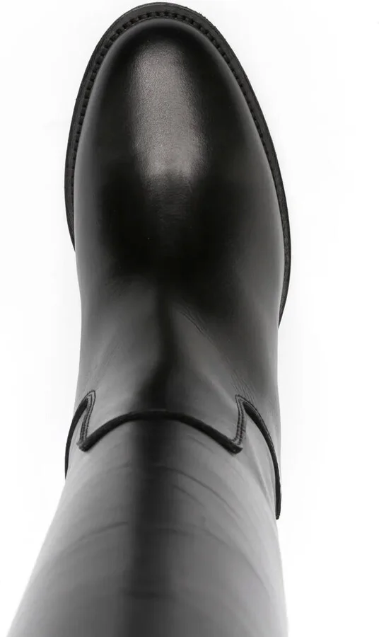 Knee-Length Leather Boots - Image 4