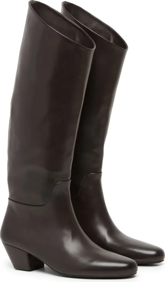 Knee-Length Leather Boots - Image 2