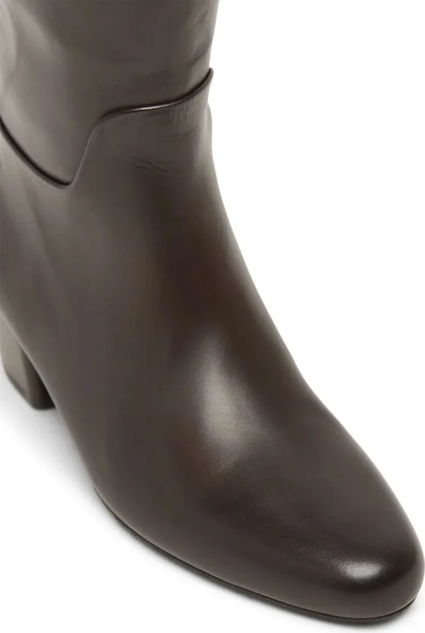 Knee-Length Leather Boots - Image 4