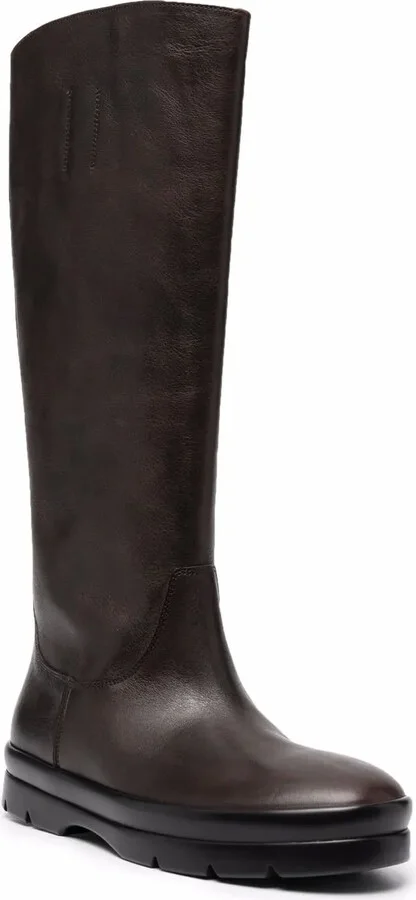 Knee-Length Leather Boots - Image 2