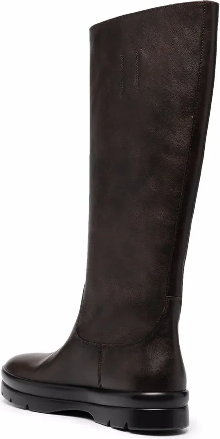 Knee-Length Leather Boots - Image 3