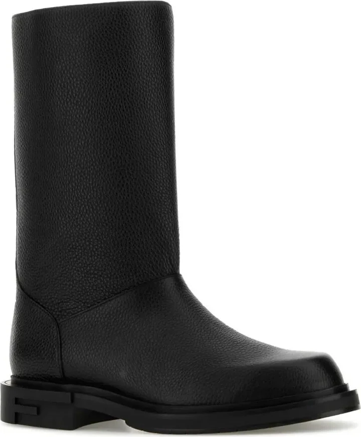 Knee-Length Leather Boots - Image 2