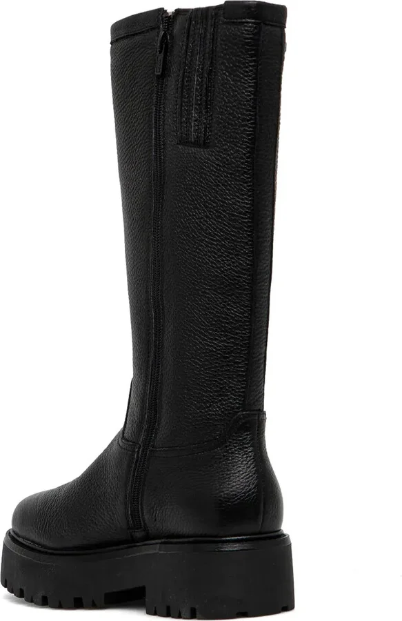 Knee-Length Leather Boots - Image 3