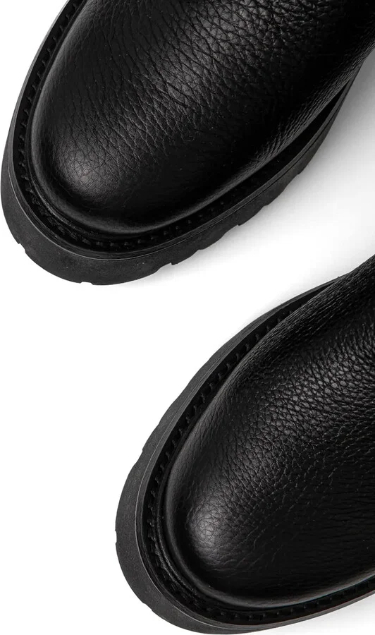 Knee-Length Leather Boots - Image 4