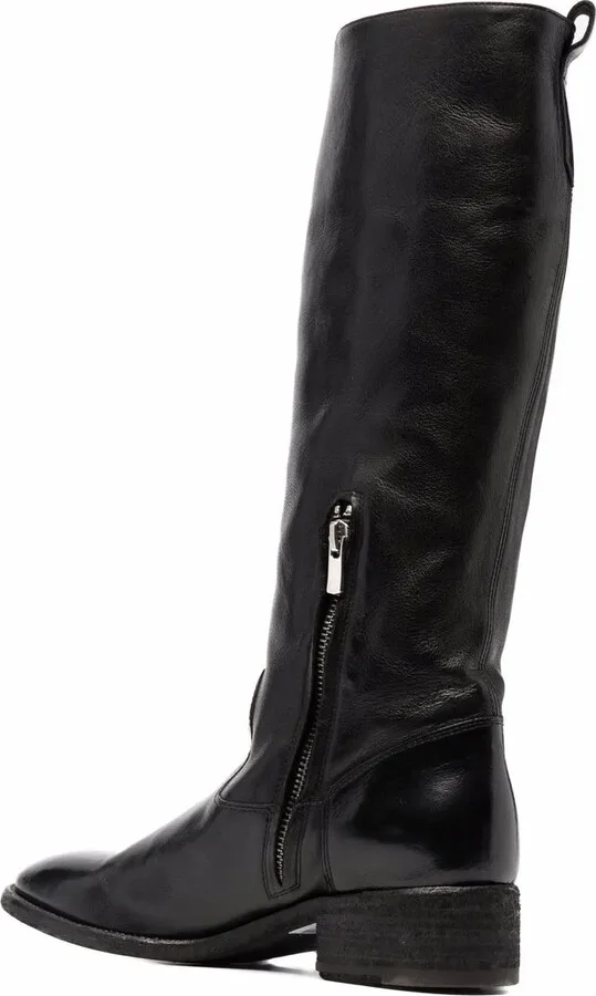 Knee-Length Leather Boots - Image 3