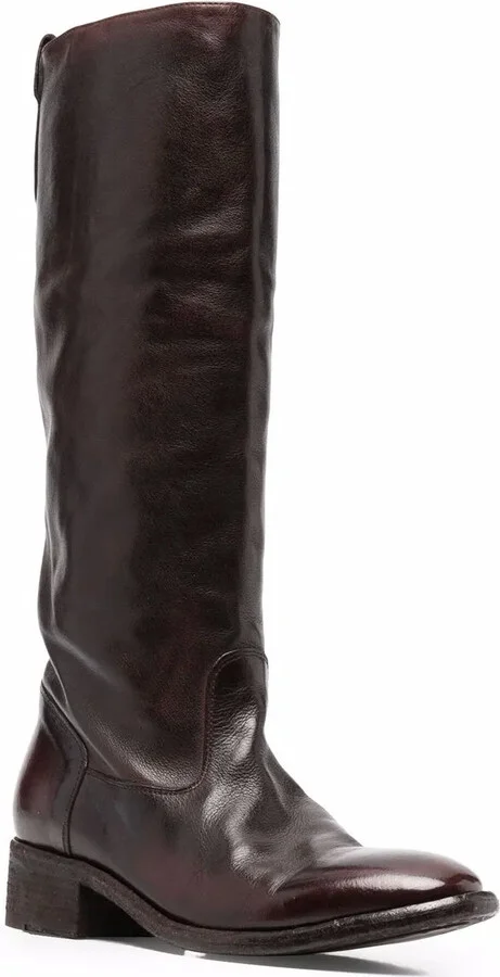 Knee-Length Leather Boots - Image 2