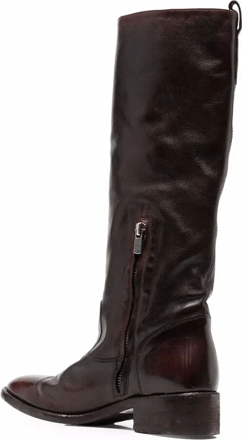 Knee-Length Leather Boots - Image 3