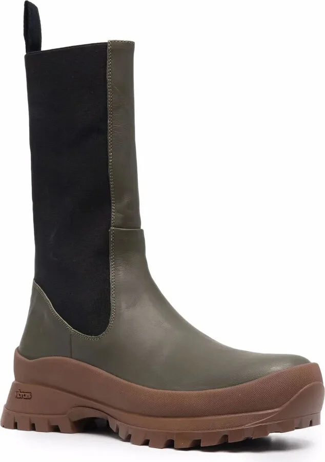 Knee-Length Leather Boots - Image 2
