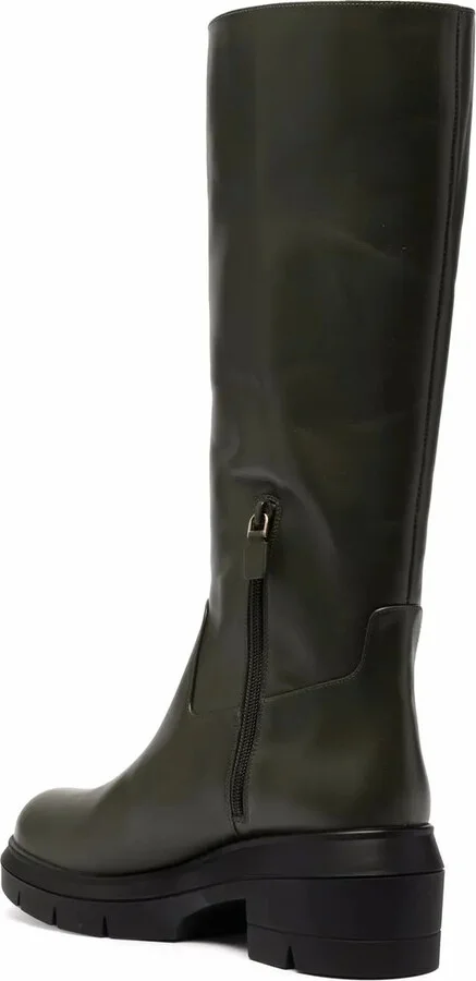 Knee-Length Leather Boots - Image 3