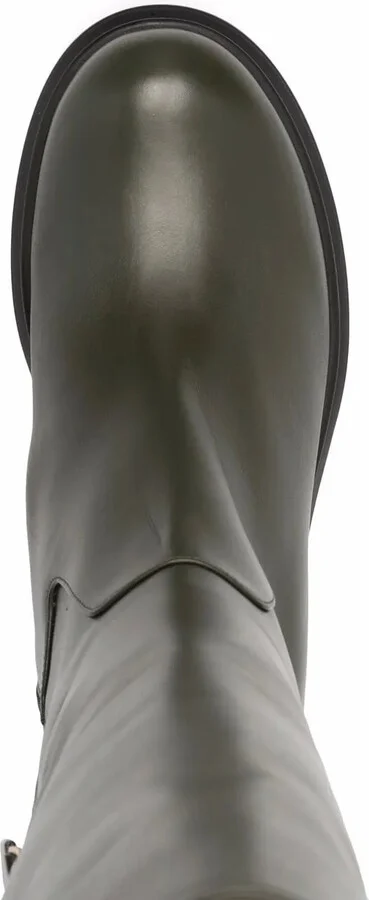 Knee-Length Leather Boots - Image 4