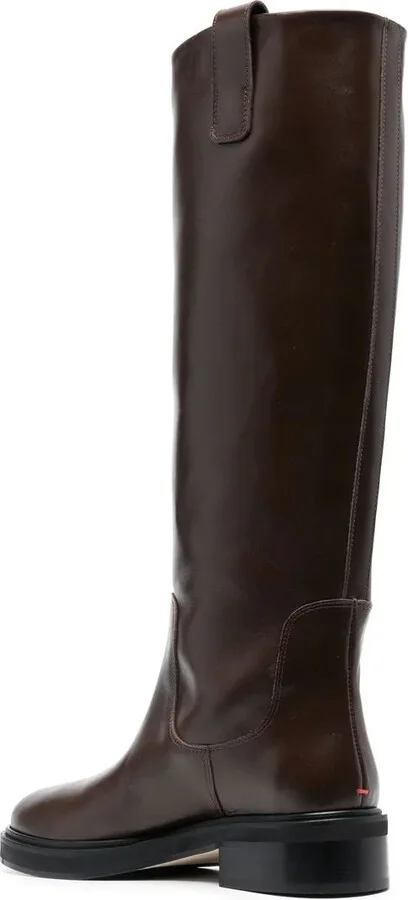 Knee-Length Leather Boots - Image 3