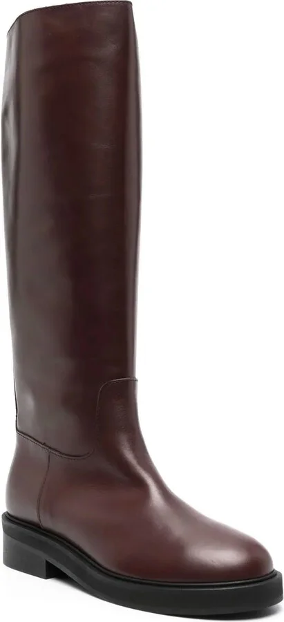 Knee-Length Leather Boots - Image 2