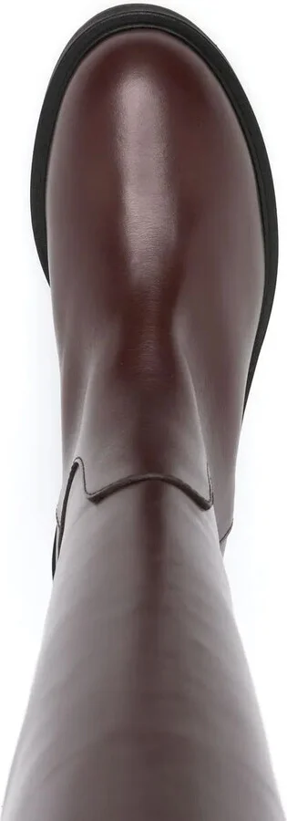 Knee-Length Leather Boots - Image 4