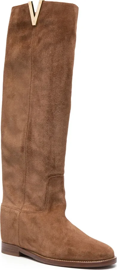 Knee-Length Leather Boots - Image 2