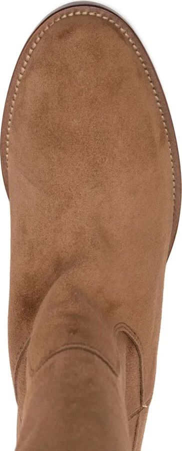 Knee-Length Leather Boots - Image 4