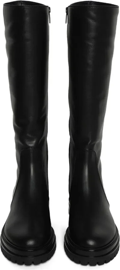 Knee-Length Leather Boots - Image 3