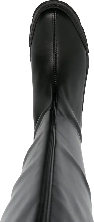 Knee-Length Leather Boots - Image 4